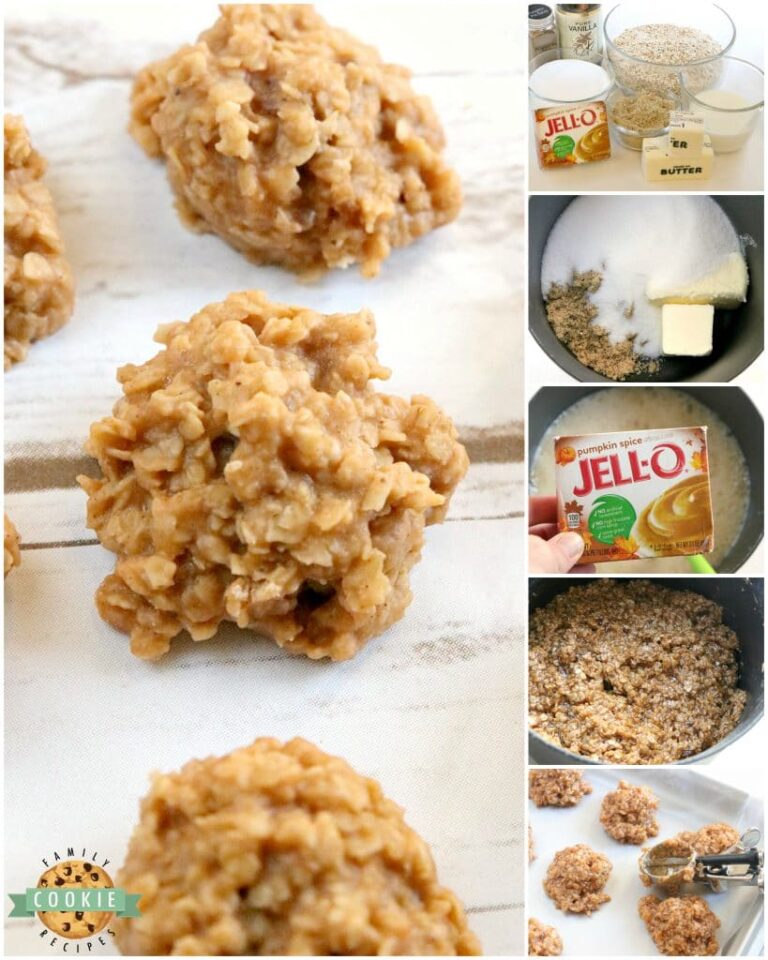 No Bake Pumpkin Cookies